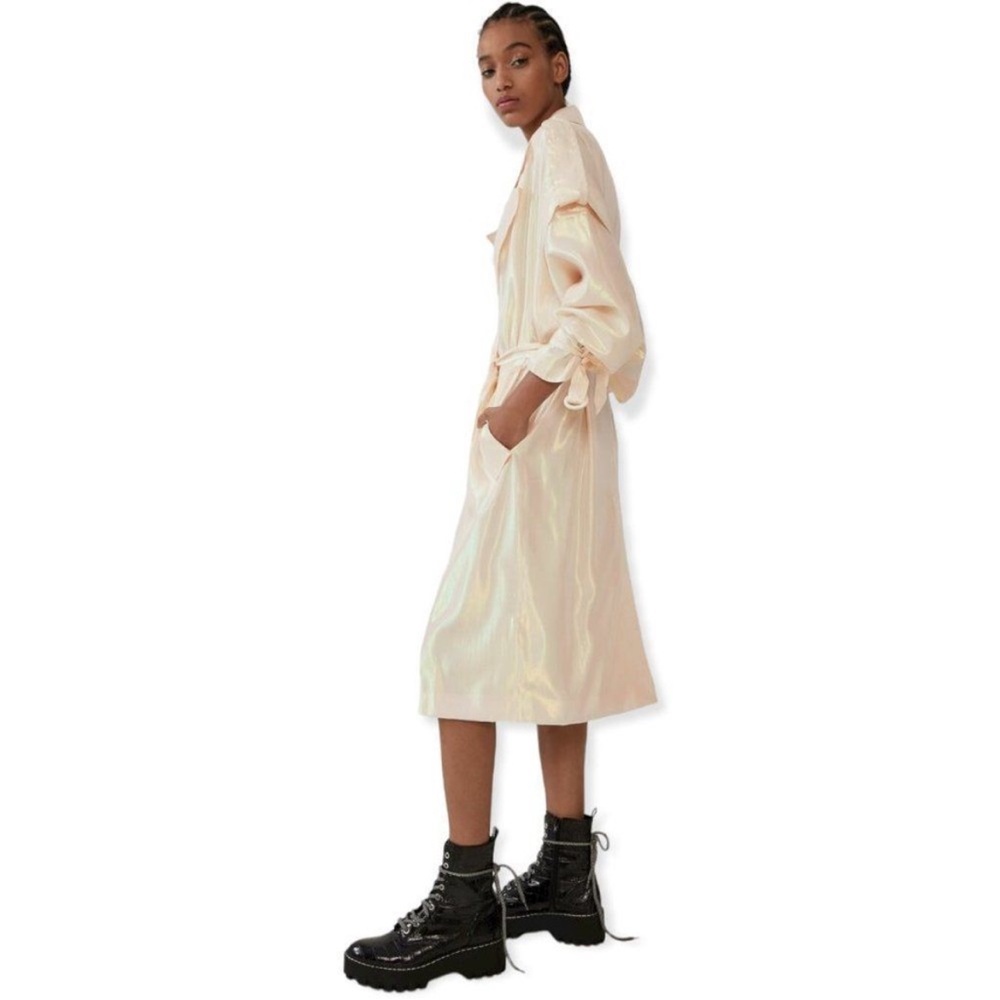 Zara Iridescent Trench Coat